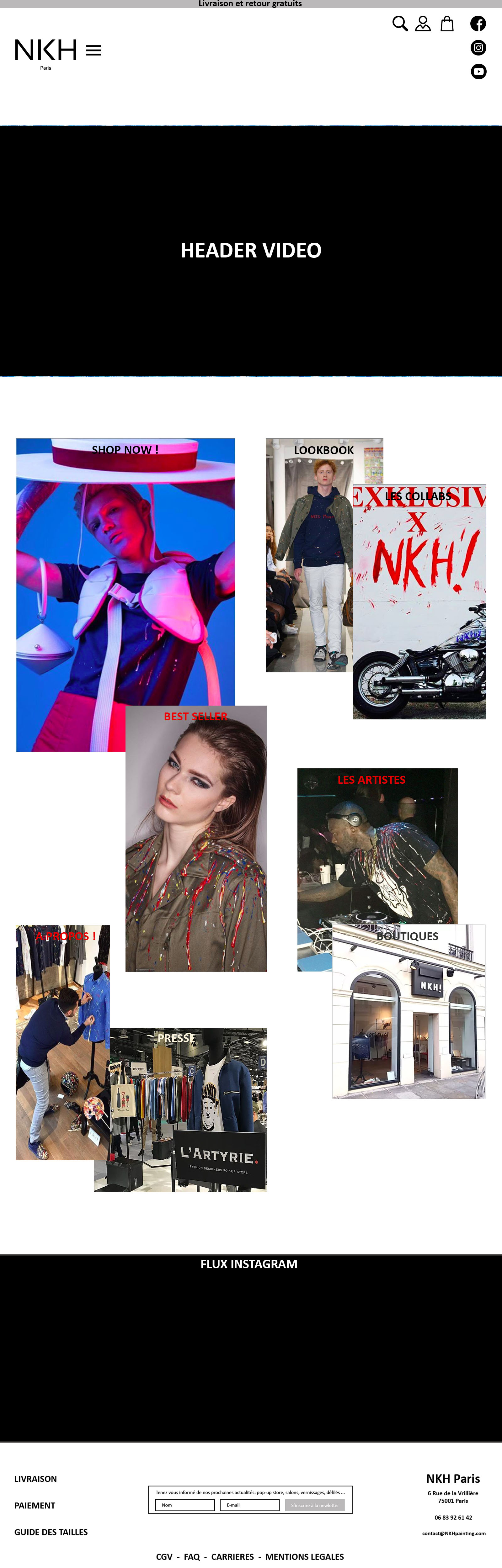 NKH Paris home page